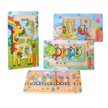 Magnetic maze game