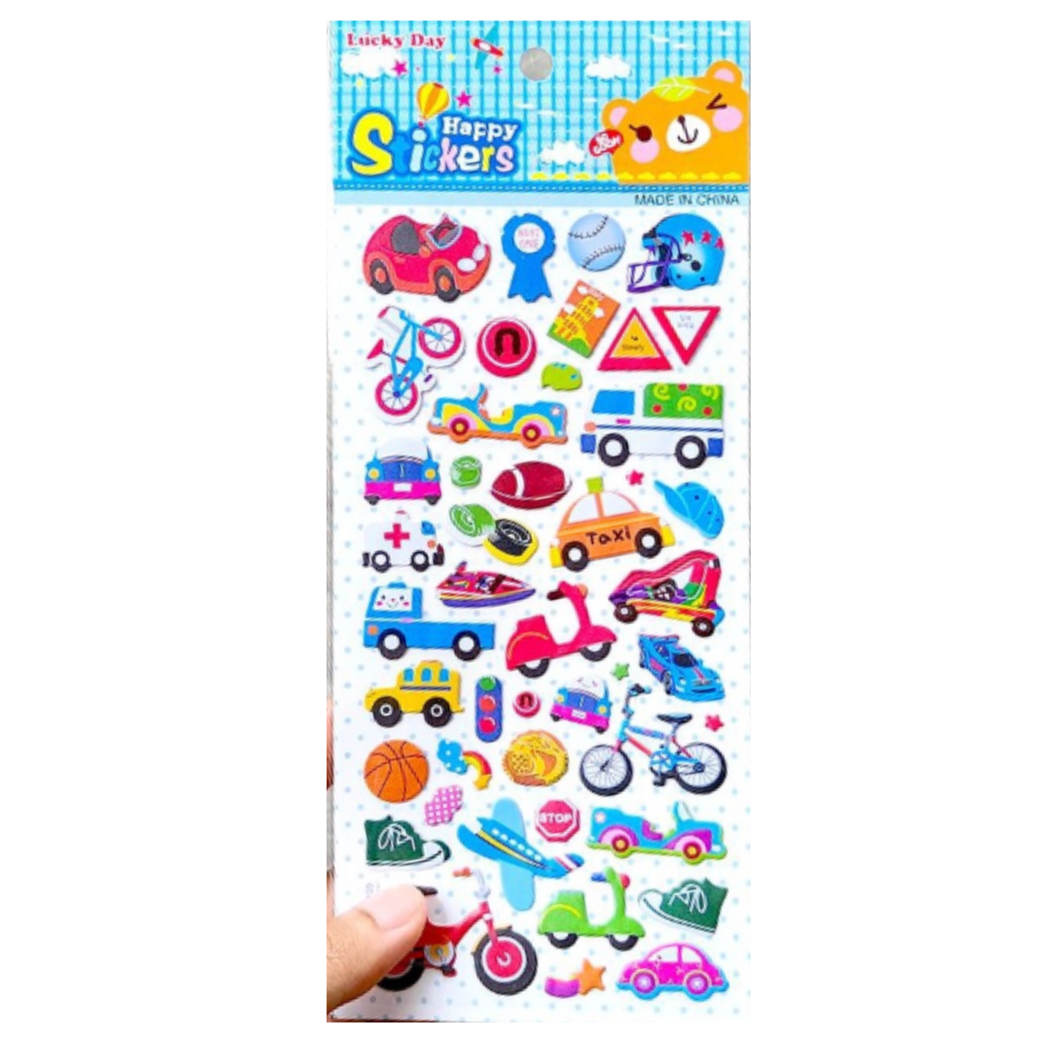 Puffy 3D Stickers set of any 3