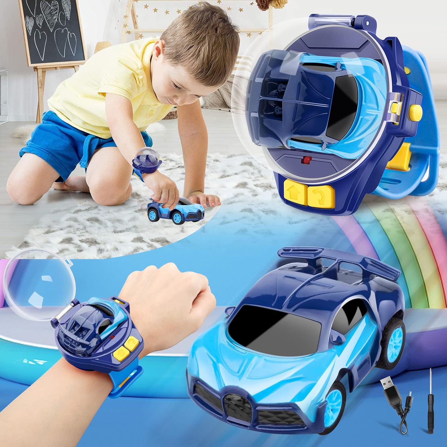 Mini RC Car Watch Toy (1pc)