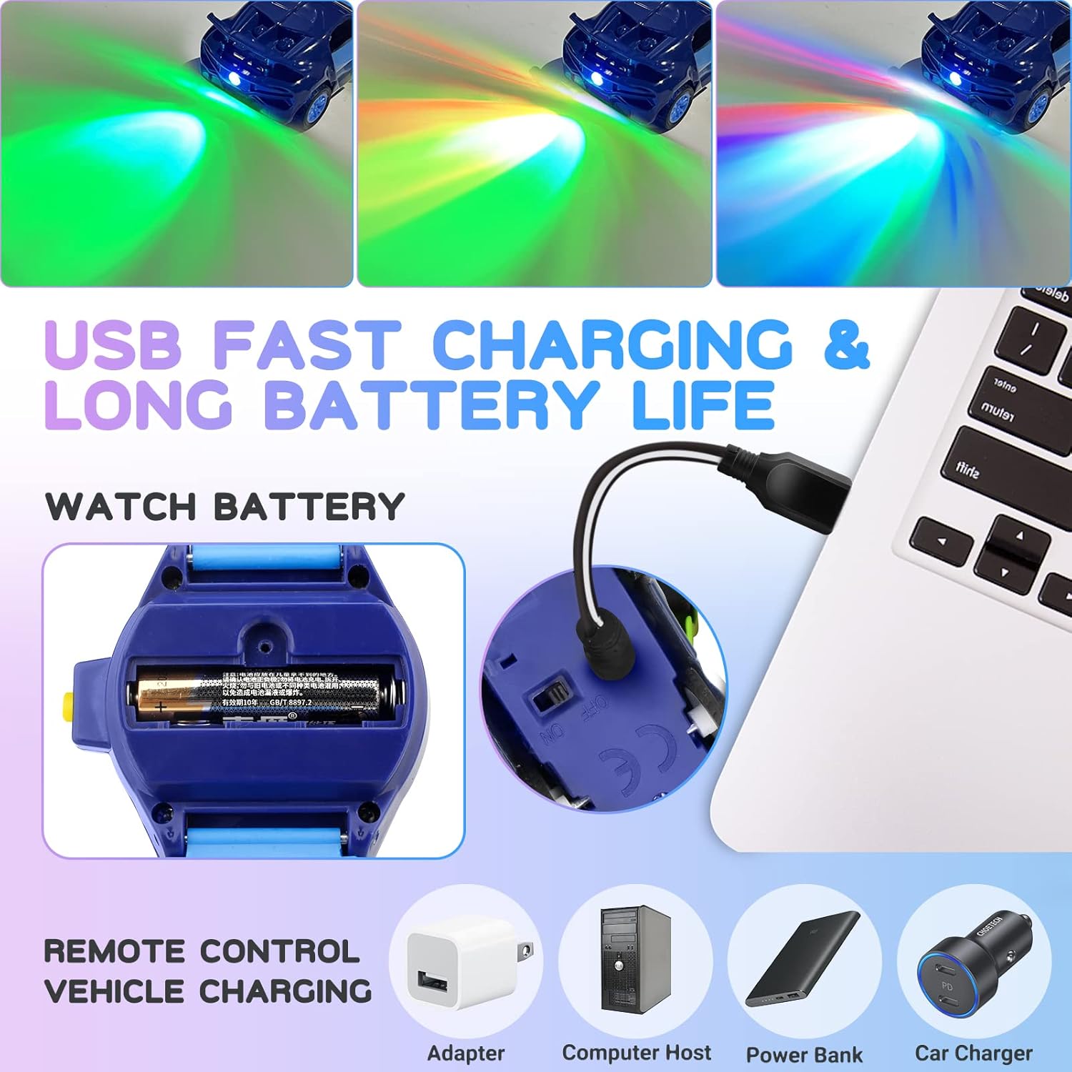 Mini RC Car Watch Toy (1pc)