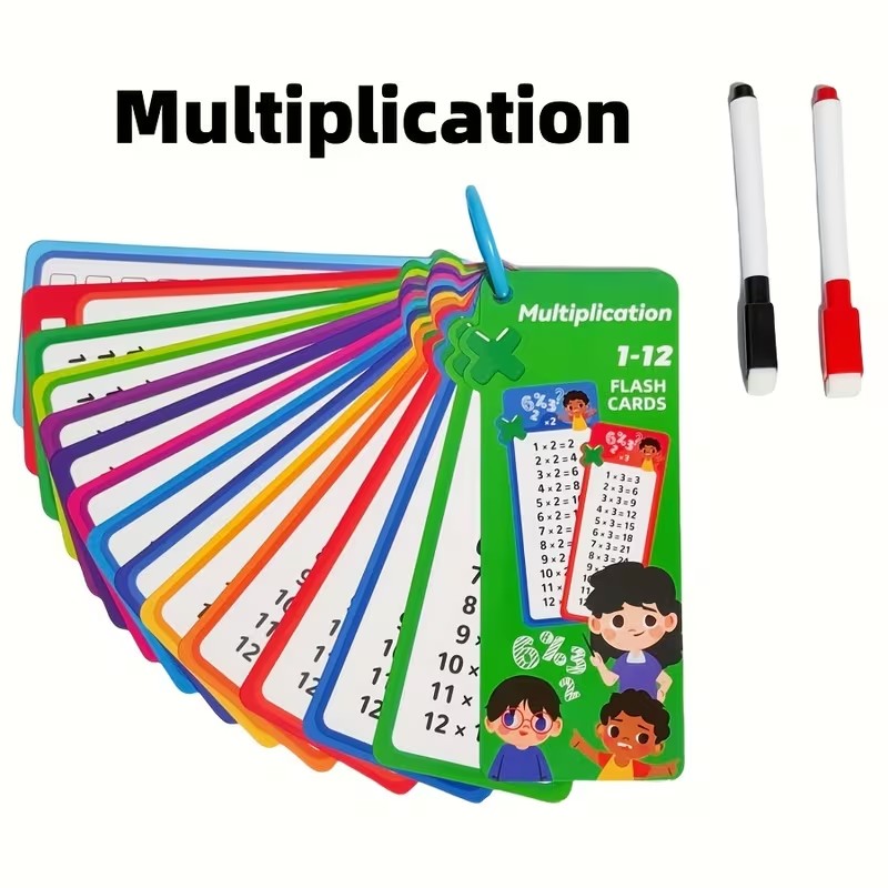 Multiplication 1-12 Table Math Flash Cards – Hi5Toys