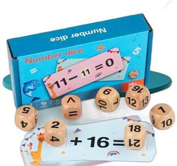 Wooden Number Dice