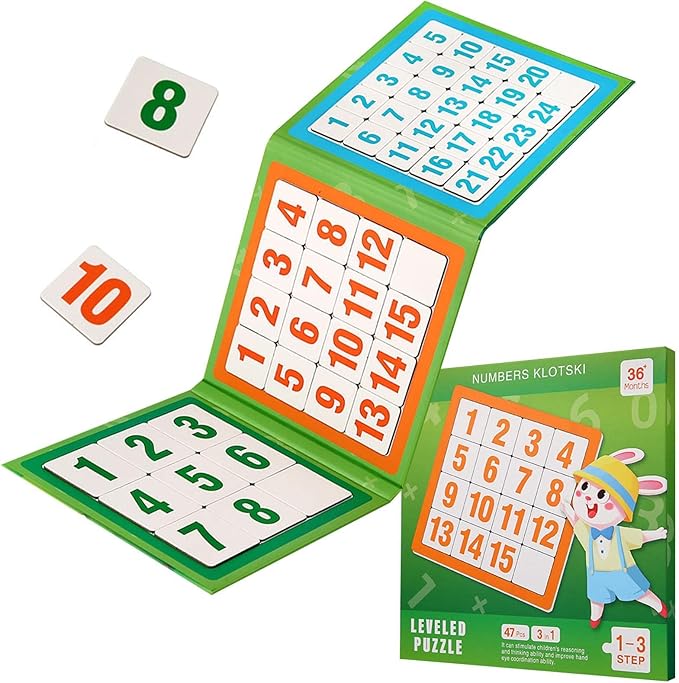 Magnetic Number Slide Puzzle