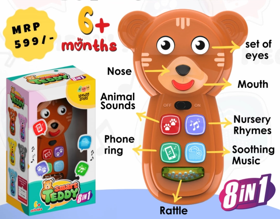 Smart Teddy 8 in 1 Musical toy