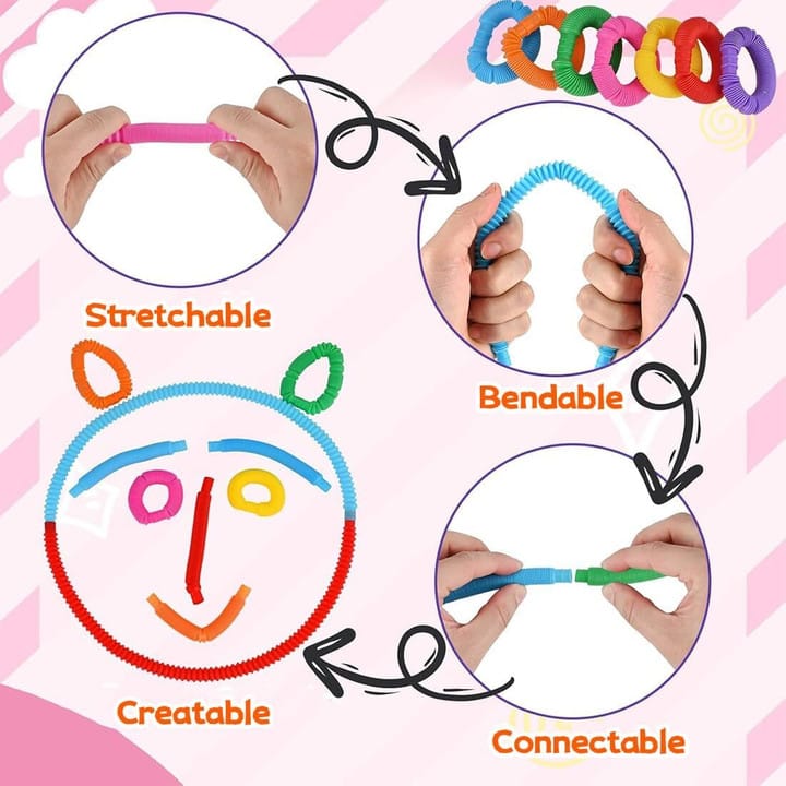Pop it Fidget Pipe Tube(12pc)