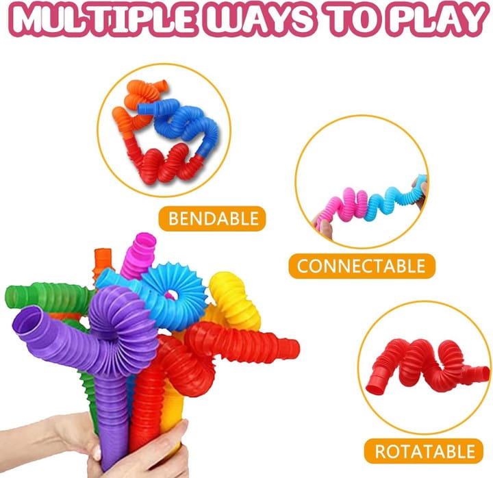 Pop it Fidget Pipe Tube(12pc)