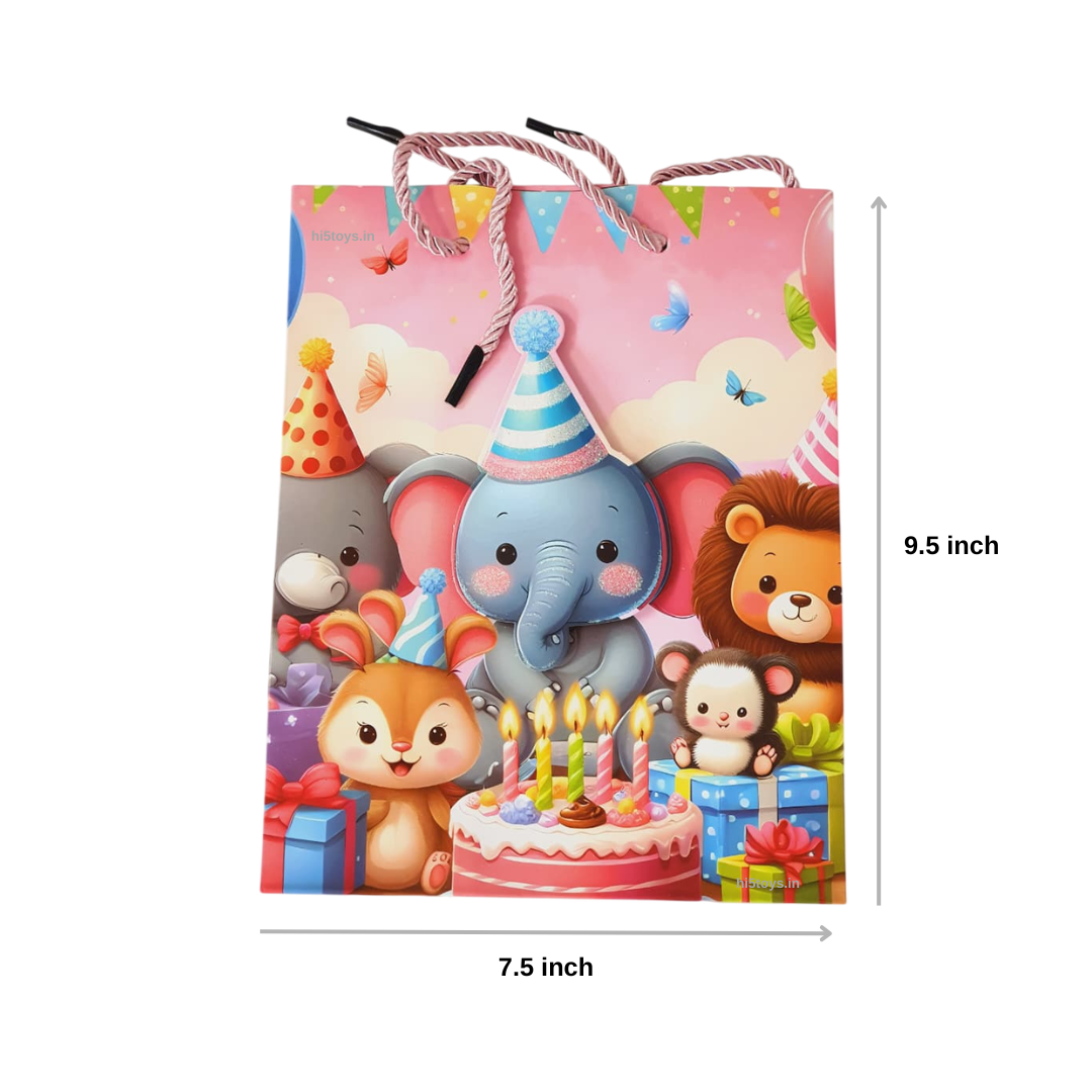 Paper gift bags- Animal theme (Small)-1pc