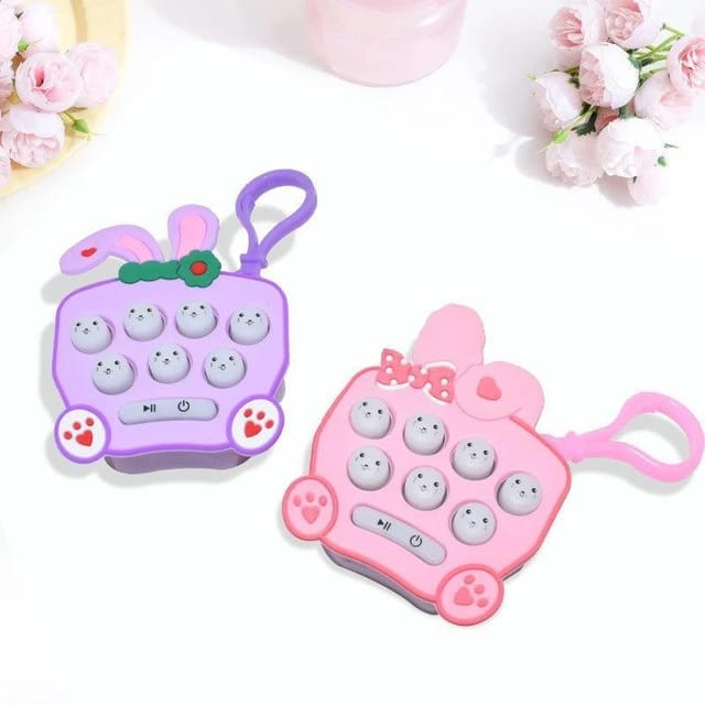 Quick Push Pop magnet Keychain