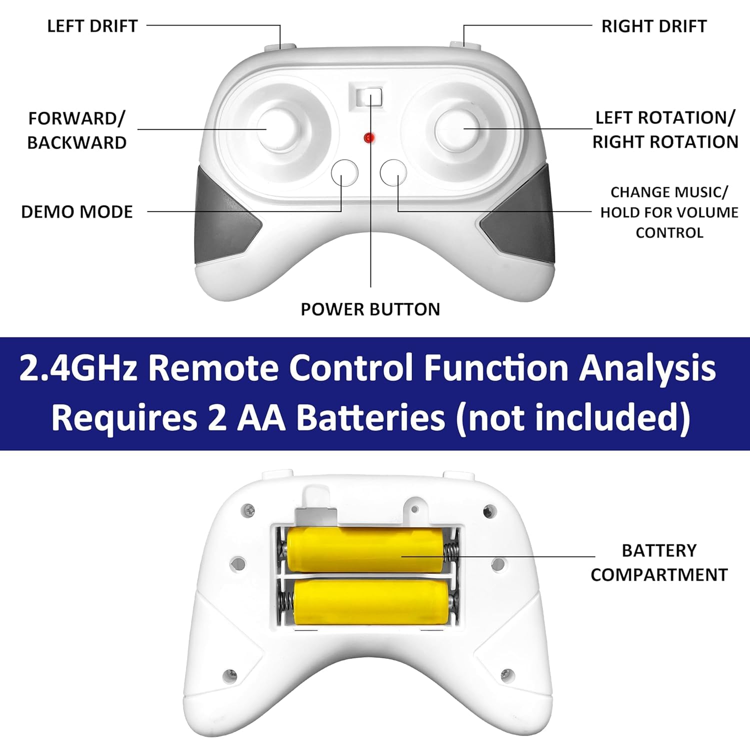 RC Stunt Drift Car with 360° Rotation
