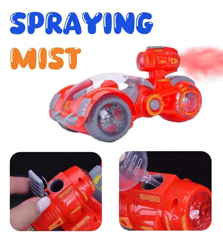 Rotating Mist Spraying Electric Car