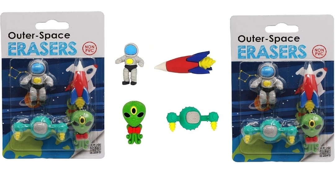 Space erasers - Random themes