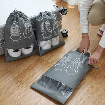 Shoe Bags for Travel - Set of 2 - Random colours