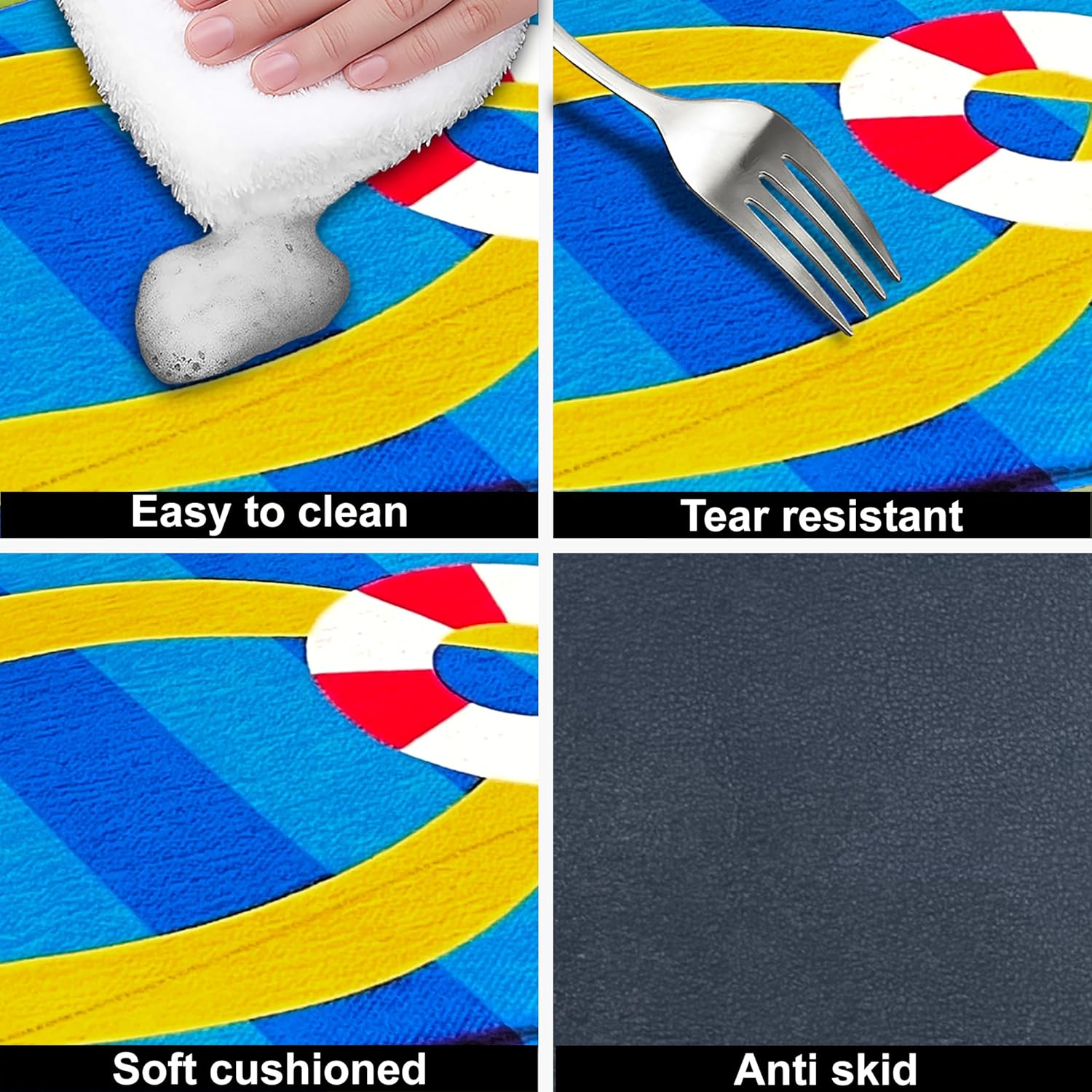 7D Slipper Shaped Anti skid Waterproof mat