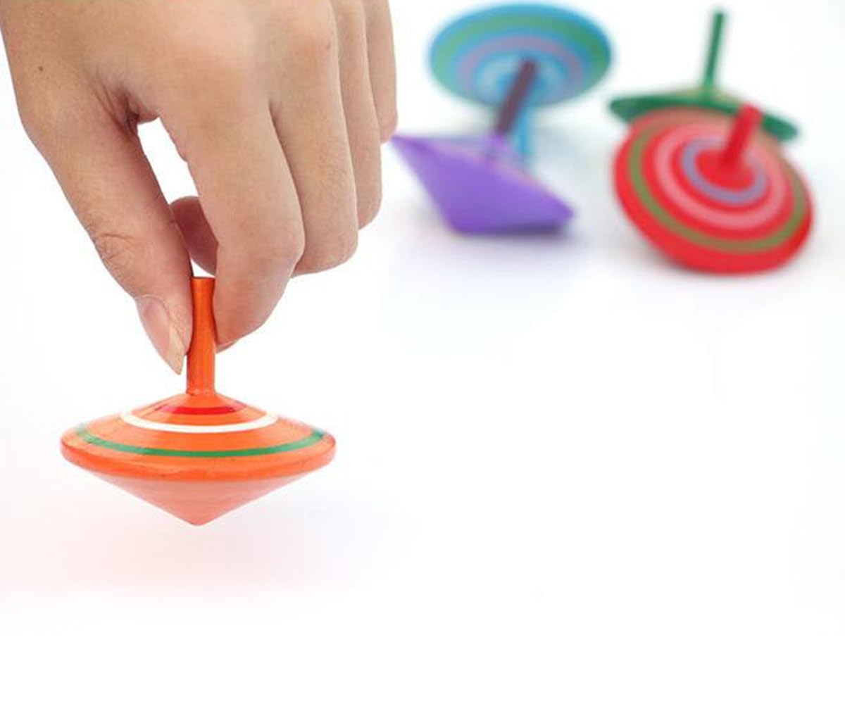 Wood Spinning Top (1pc)