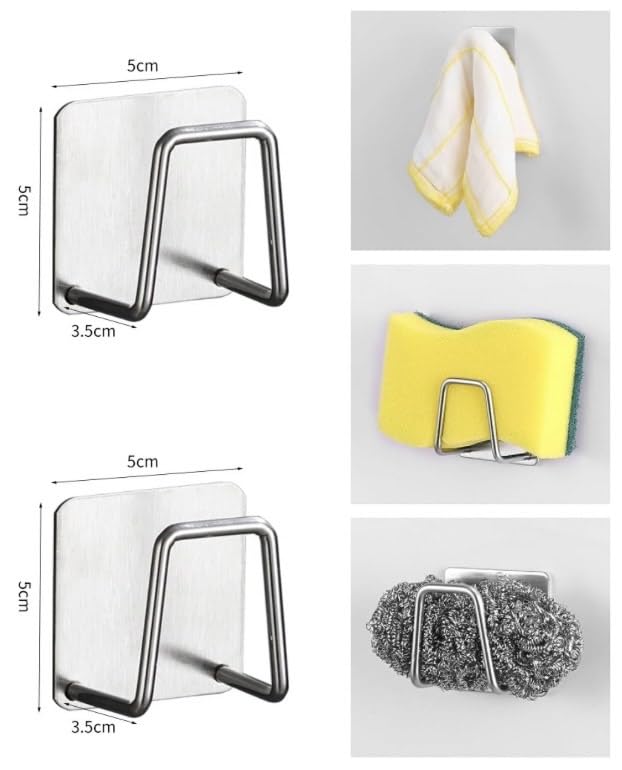 Stainless Steel Sponge Holder Hook (1pc)