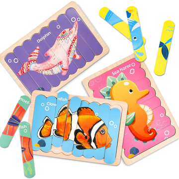 Strip puzzle double sided