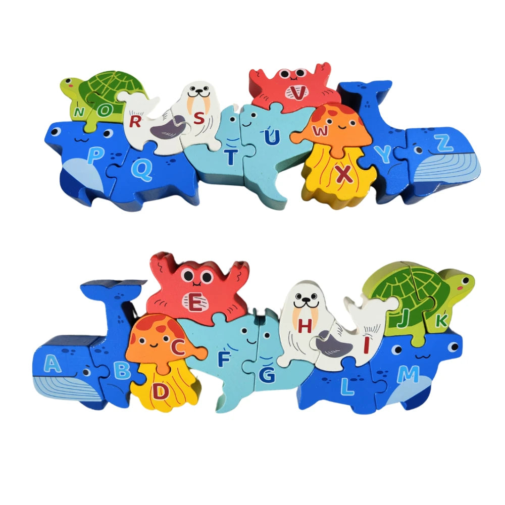 Wooden 3D Puzzle -Alphabets