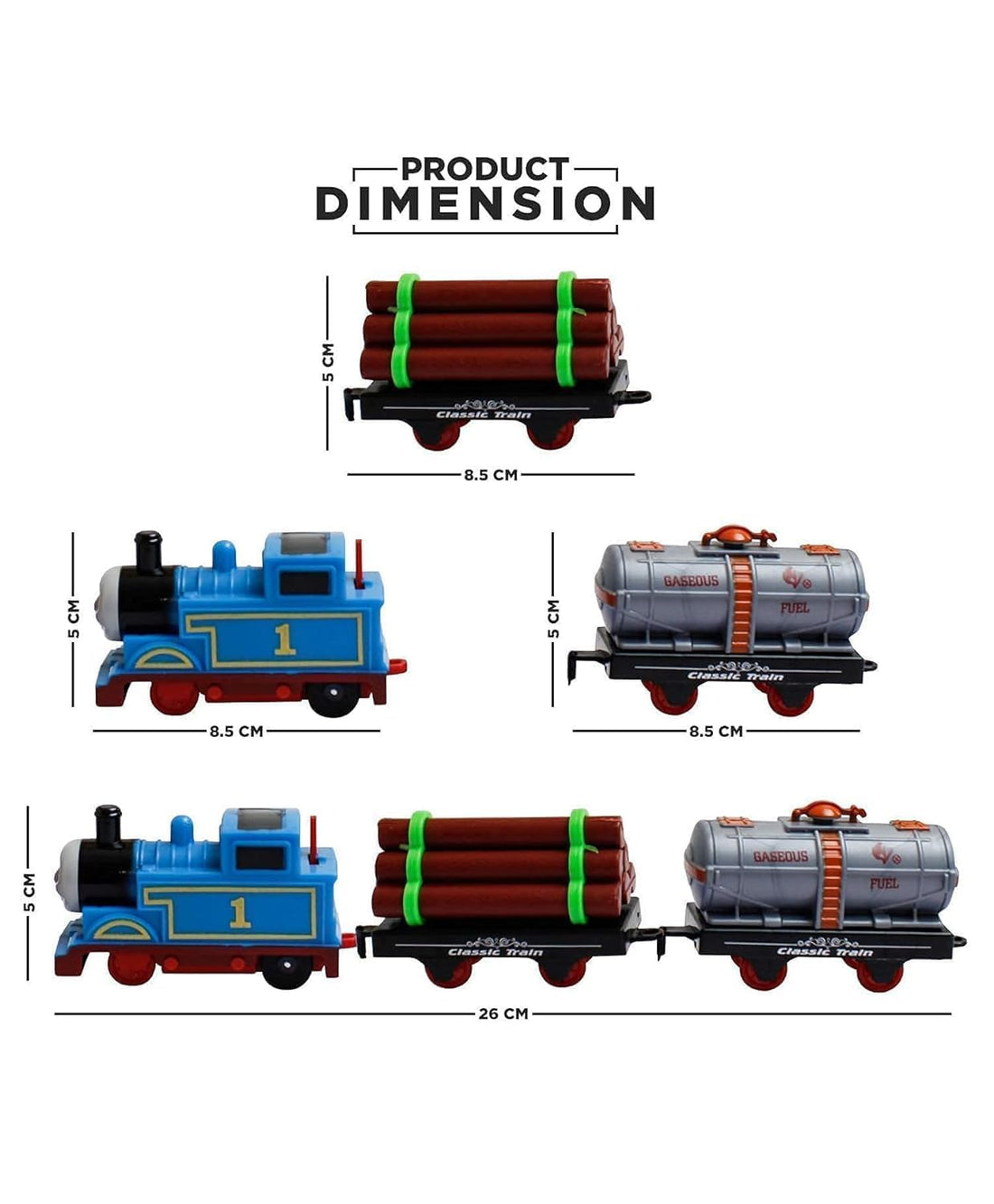 Thomas Cartoon Train Toy Set with Track