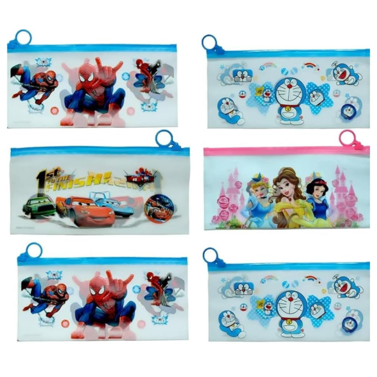 Transparent Stationery Zip Pouch (2pc)