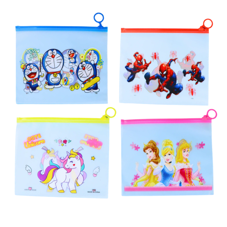 Transparent Stationery Zip Pouch - Big(2pc)