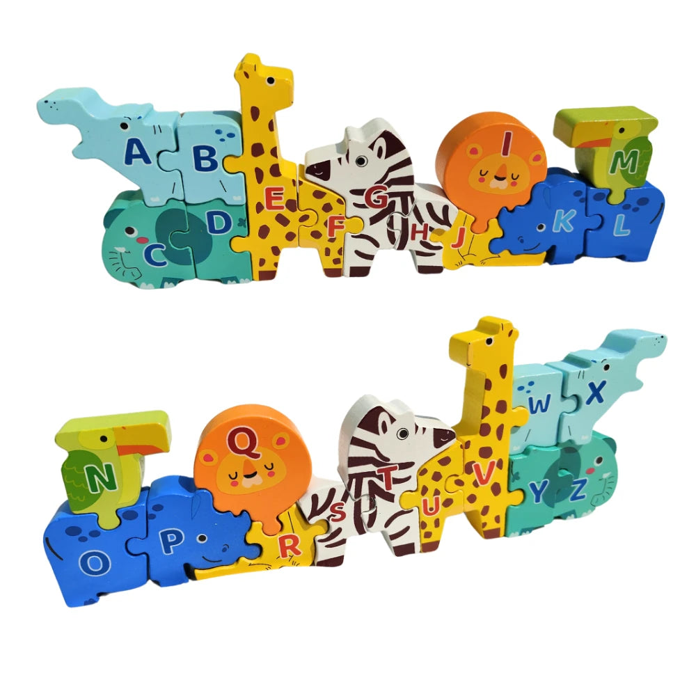 Wooden 3D Puzzle -Alphabets