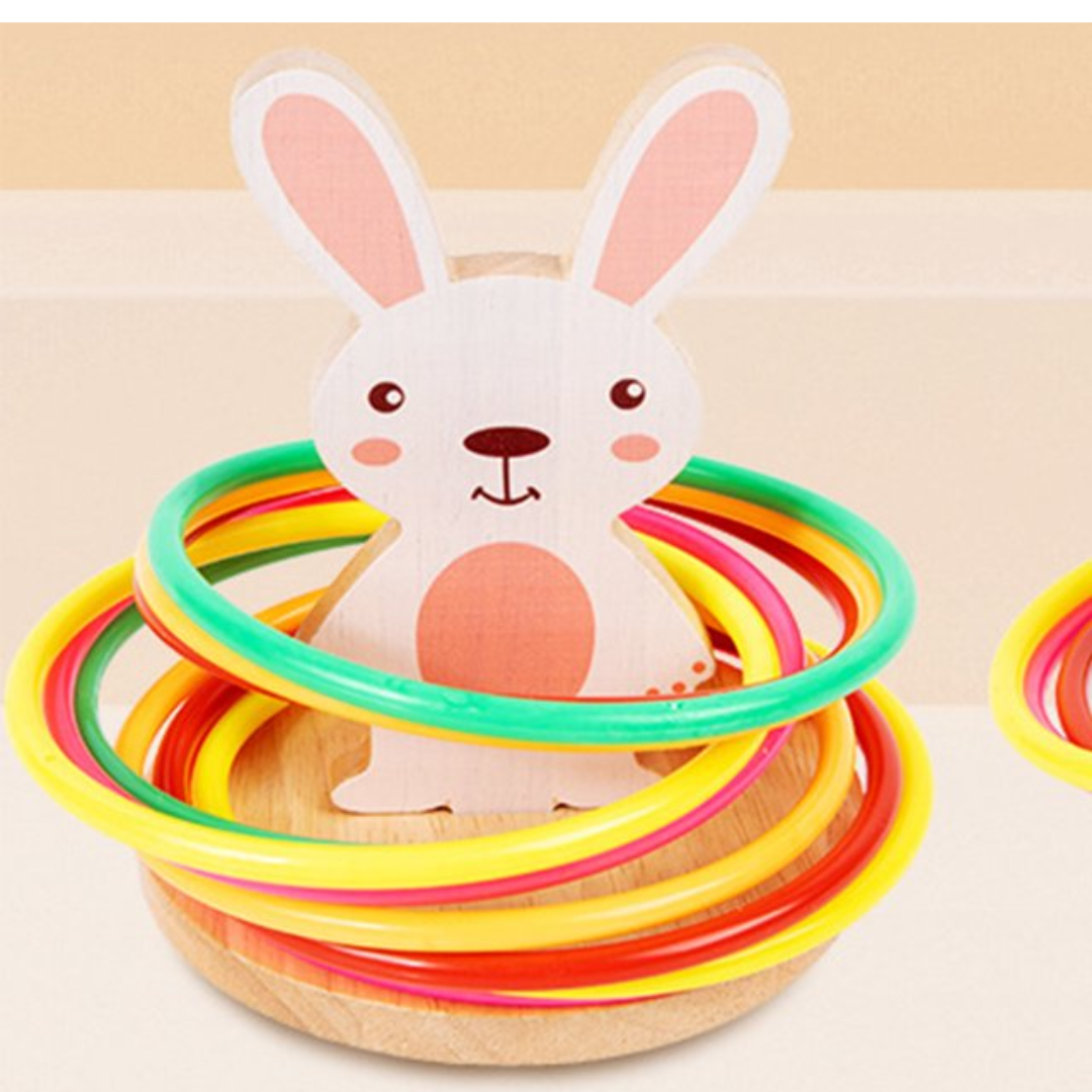 Baby animal ferrule ring toss