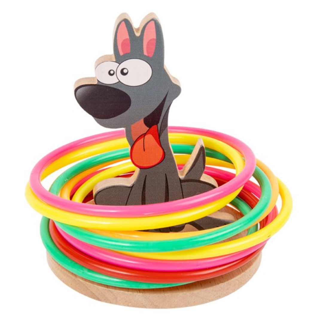 Baby animal ferrule ring toss