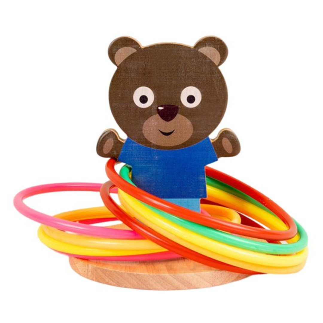 Baby animal ferrule ring toss