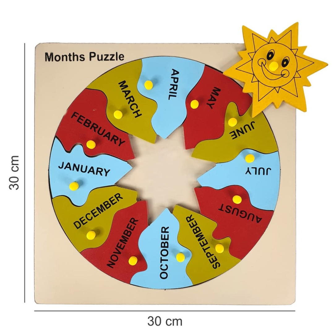 Months knob board