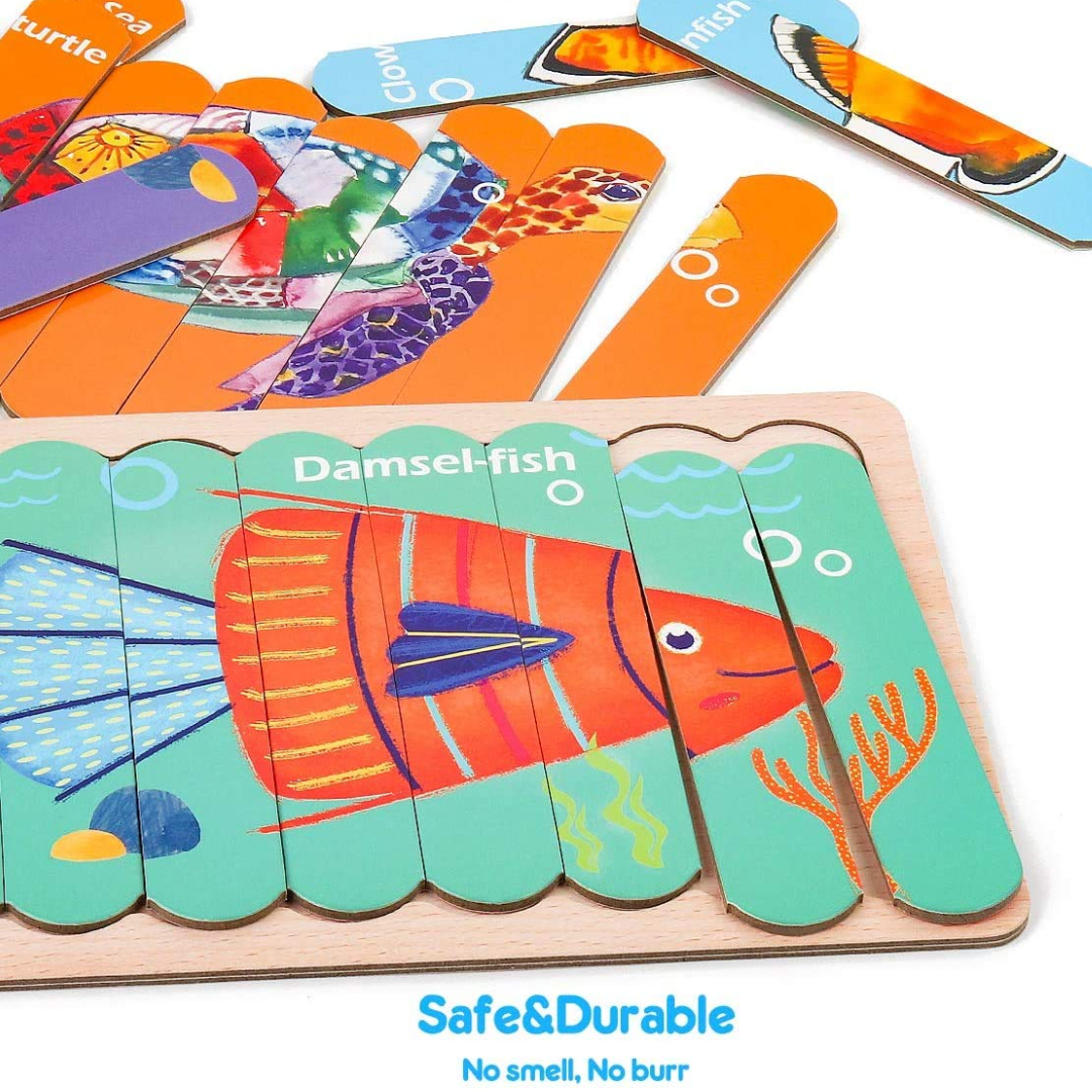 Strip puzzle double sided