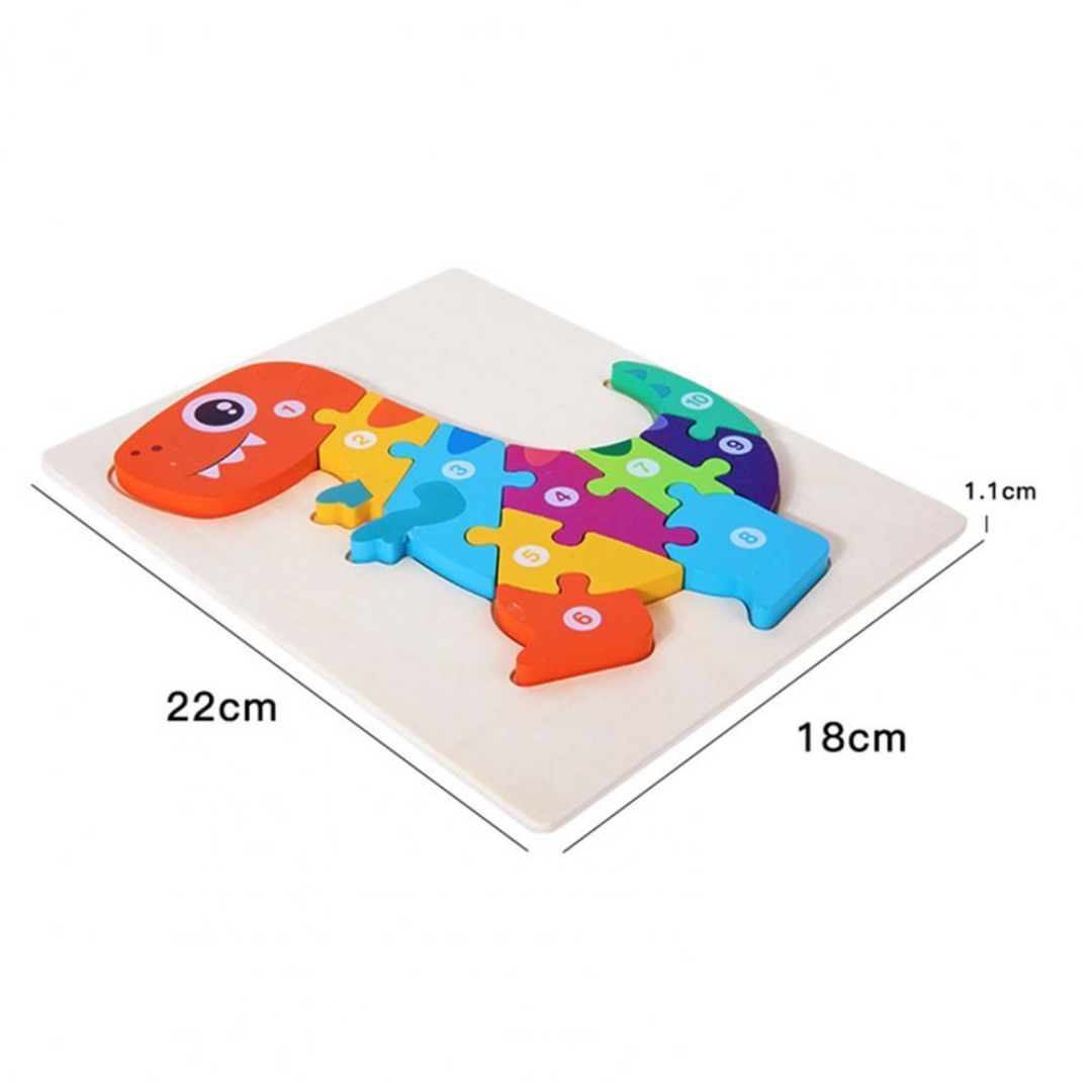 Zigsaw puzzle with number