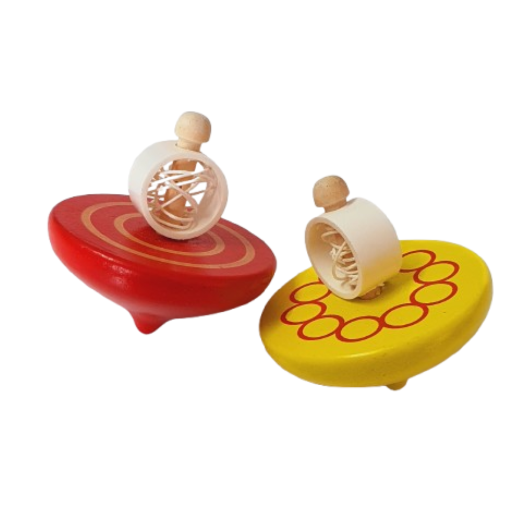 Handcrafted Wooden Spin Top (1pc)