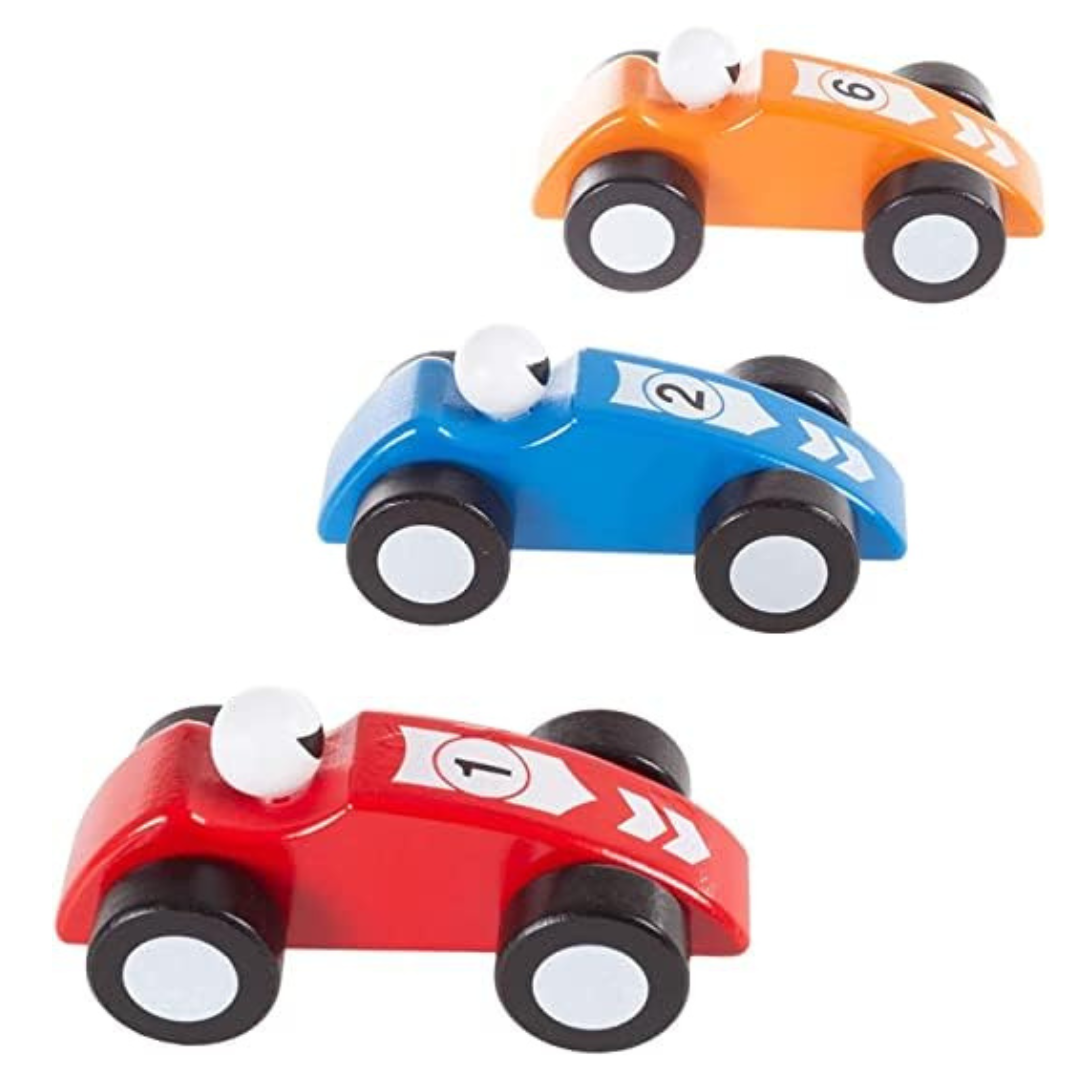Wooden Race Pull Along Car (1pc)
