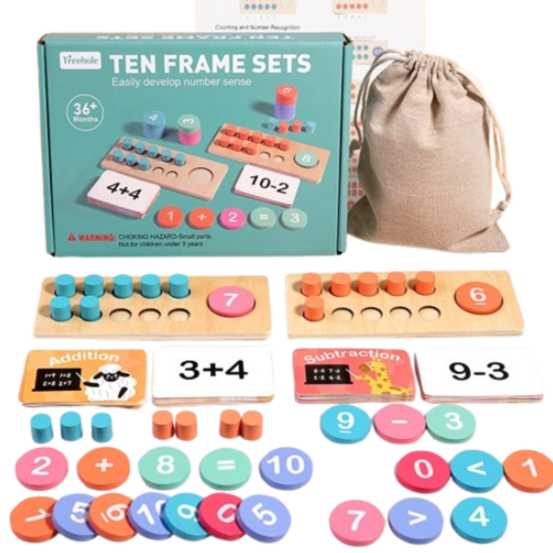 Ten Frame Math Learning Set