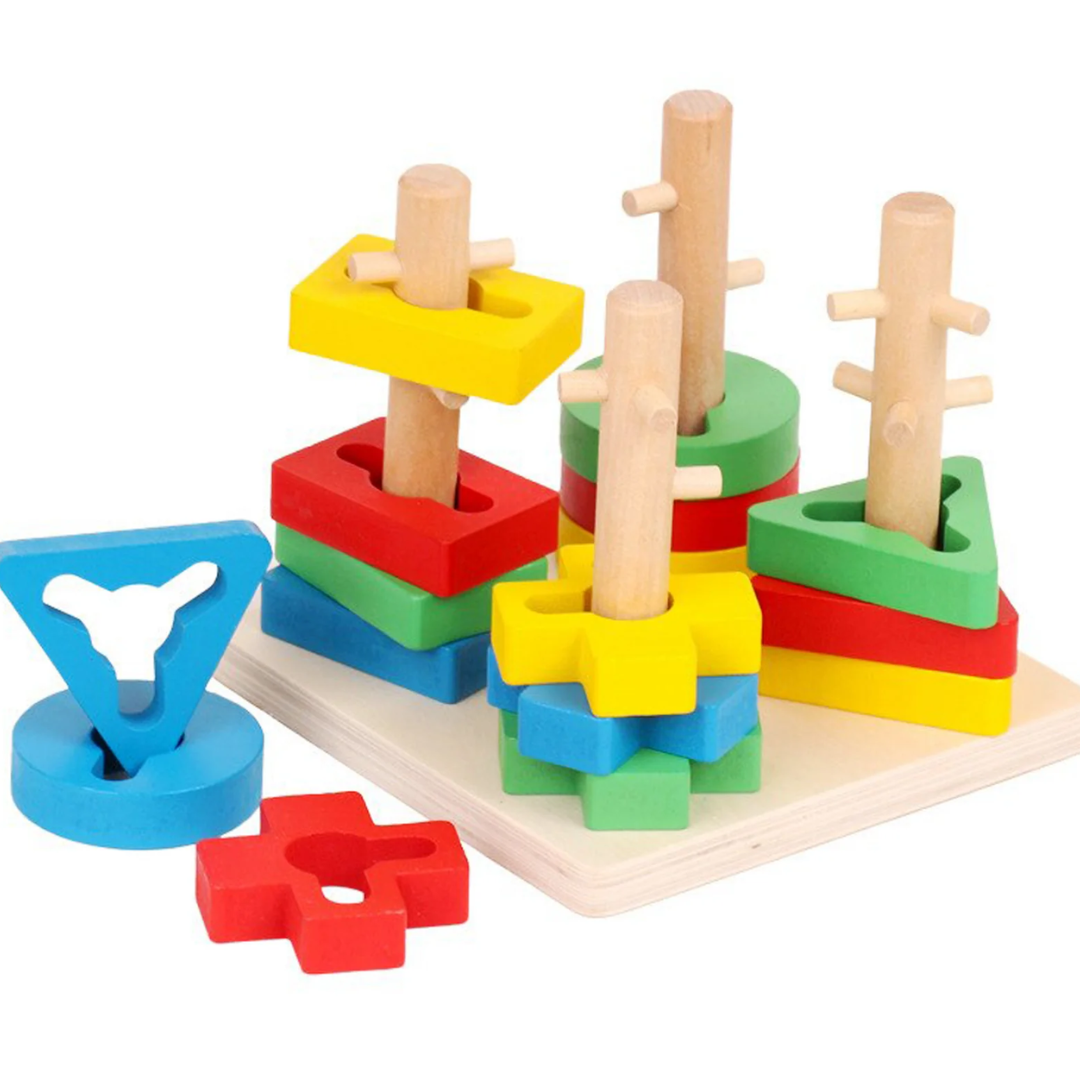 Geometric 4 column sorter