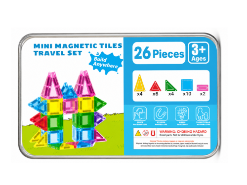 Mini Magnetic Tiles 26 pcs