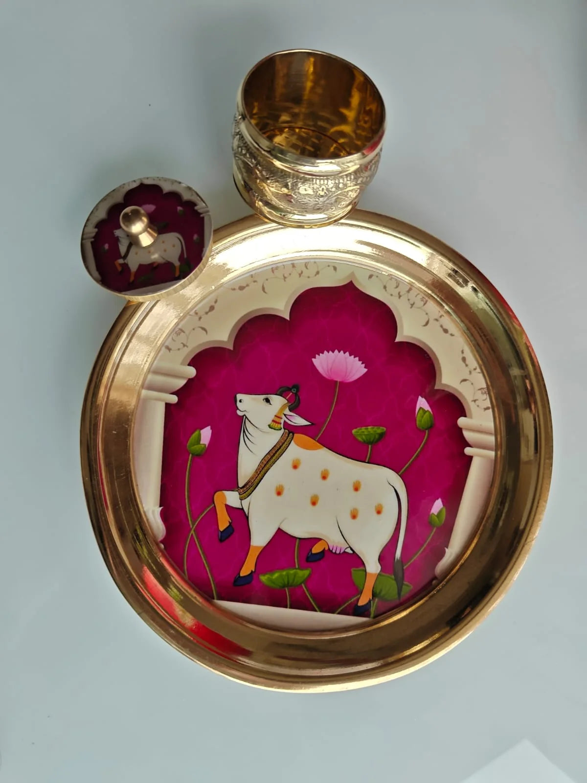 Brass Pooja Plate