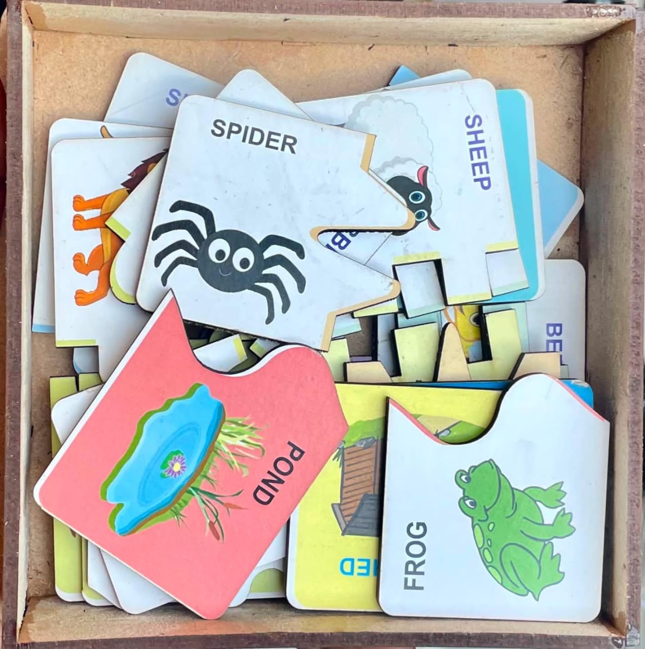 Hi5 Wooden Matching and self correcting Puzzle