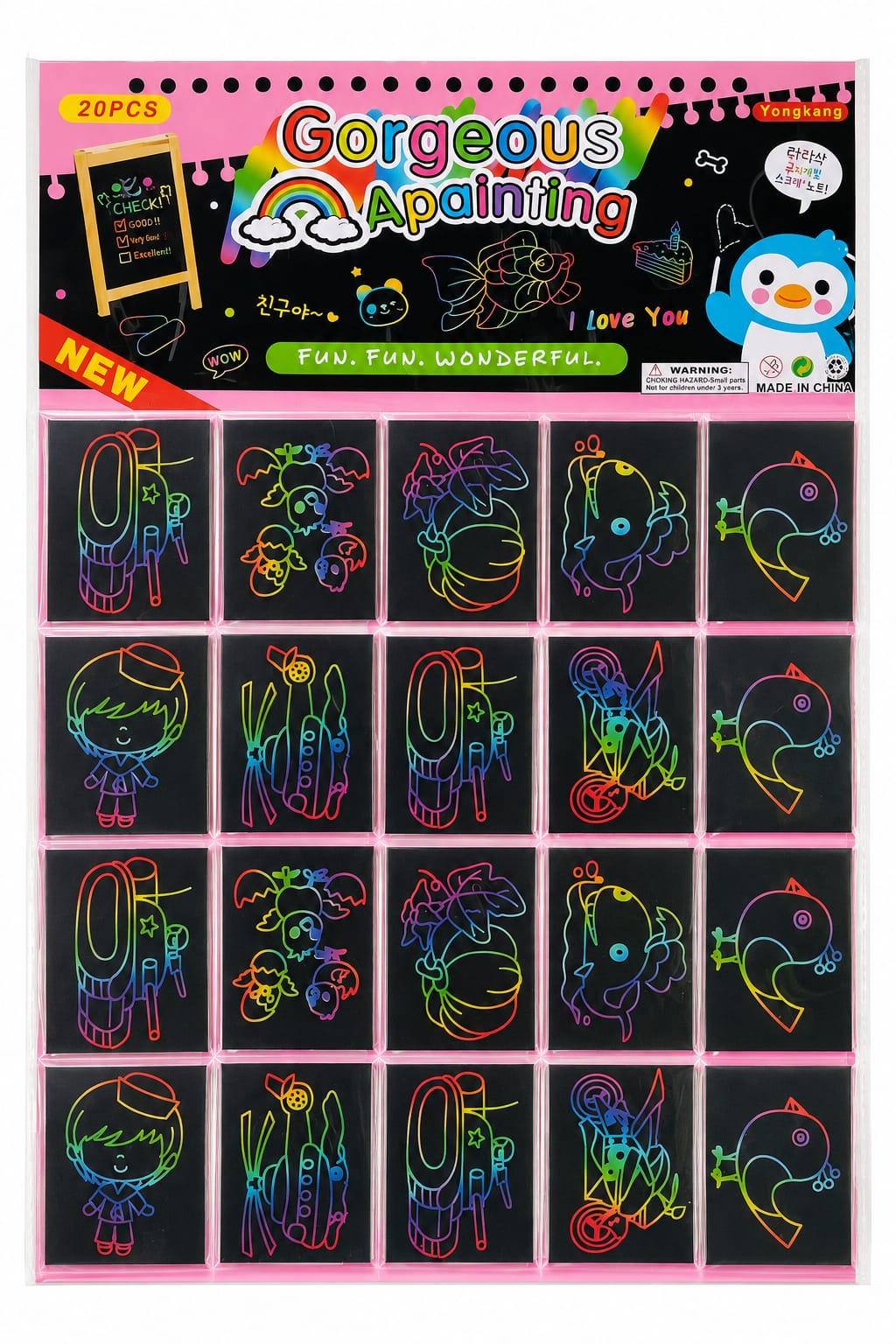 Rainbow Scratch Art (1pc)