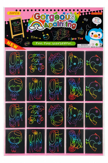 Rainbow Scratch Art (1pc)