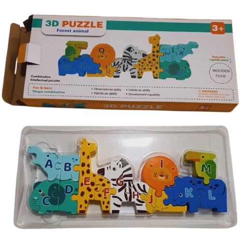 Wooden 3D Puzzle -Alphabets