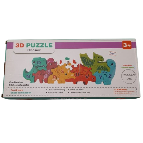 Wooden 3D Puzzle -Alphabets