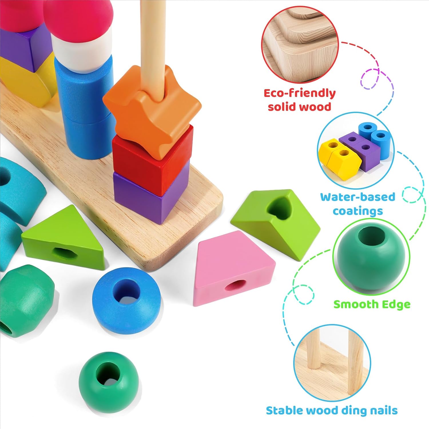 Wooden Beads Sequencing Toy