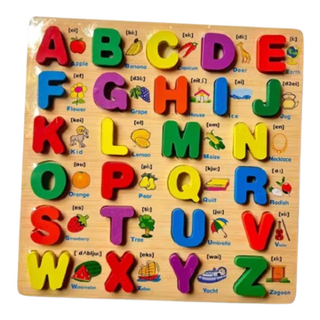 Wooden Alphabet Puzzle Board