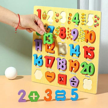 Wooden Number Puzzles