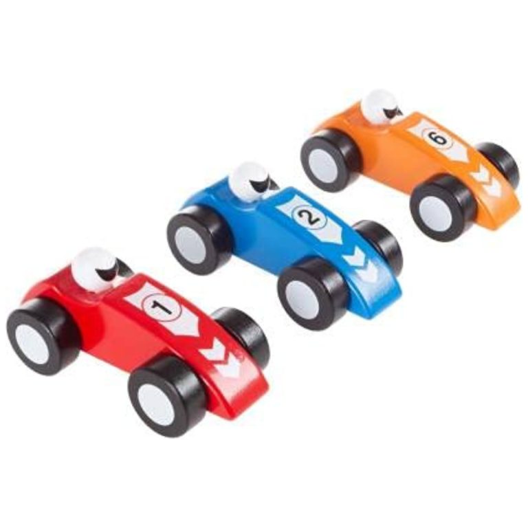 Wooden Race Pull Along Car (1pc)