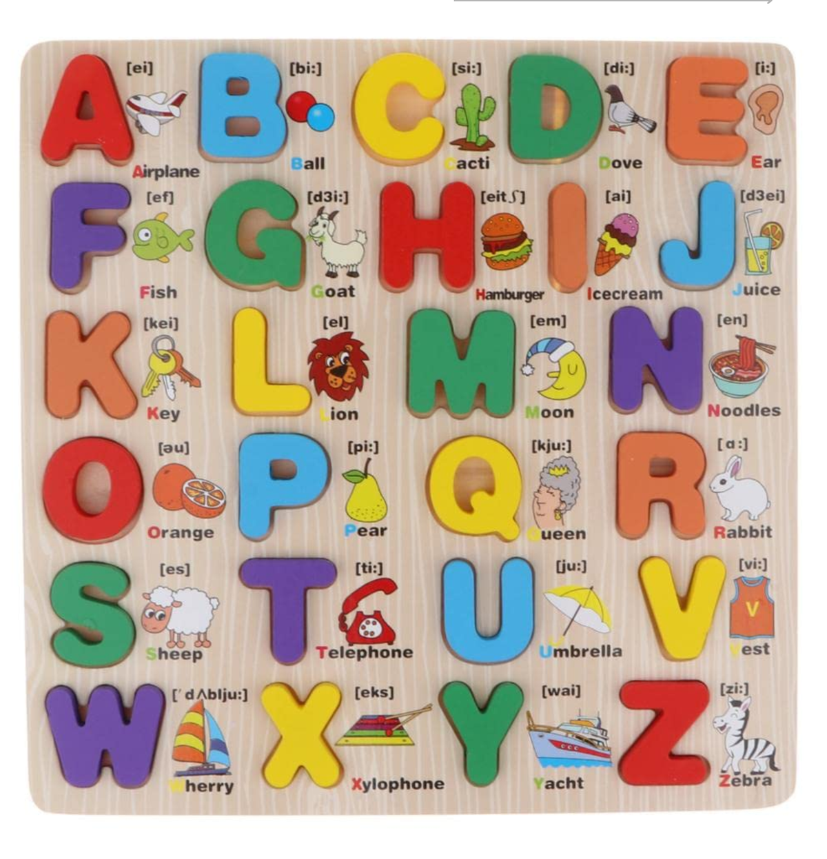 Wooden Alphabet Letters Puzzle