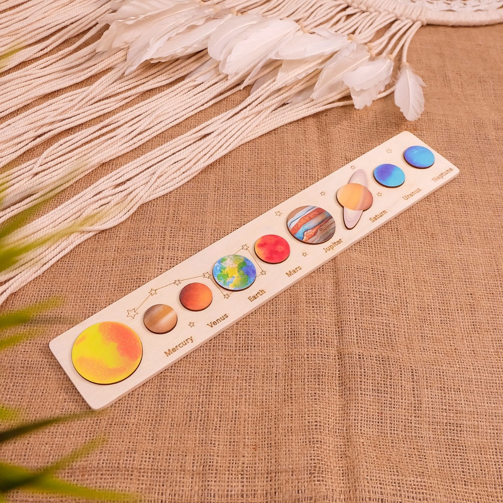 Wooden Solar System Puzzle