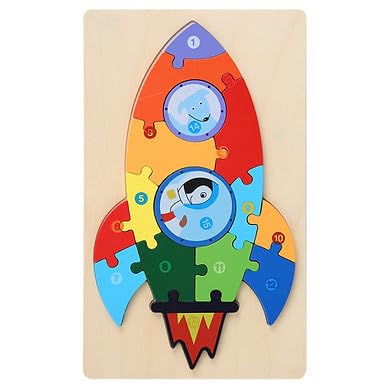 Jigsaw puzzle with number - Big