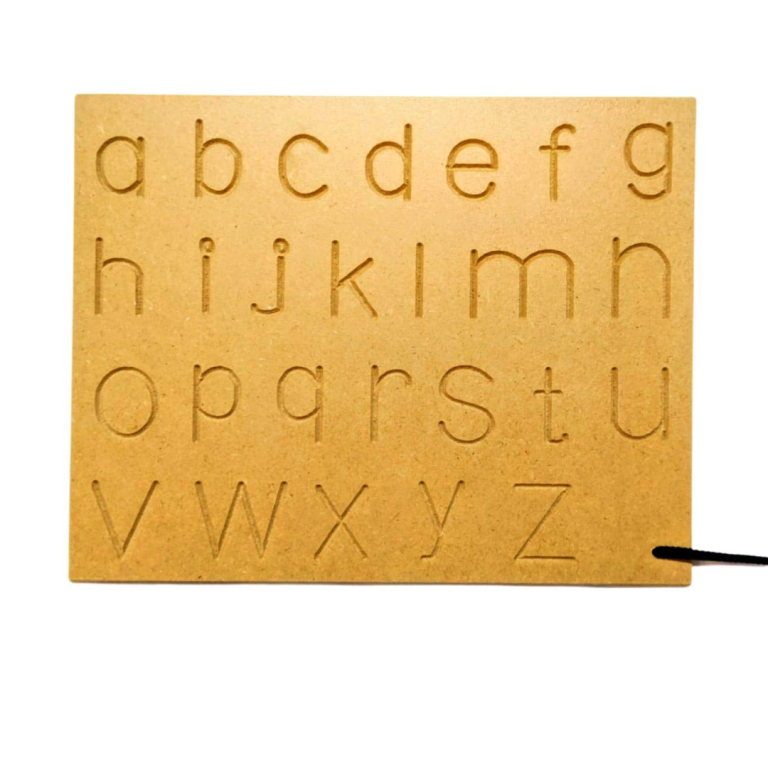 Lower case alphabet tracing